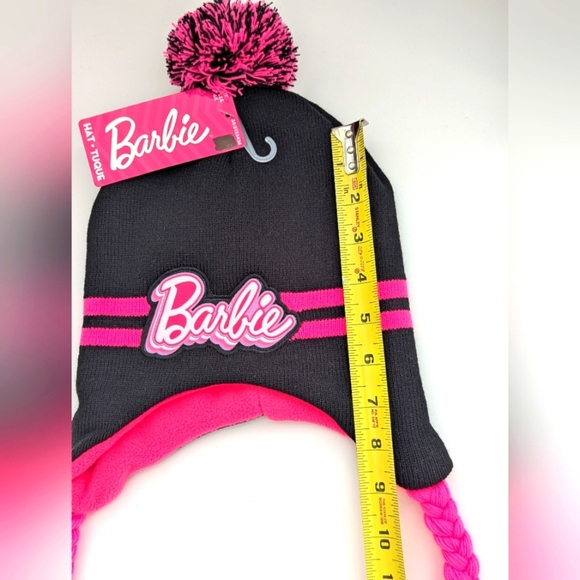 NWT Mattel Barbie Kids Winter Hat/Chook/Tuque With Fleece Lining - Picture 12 of 14